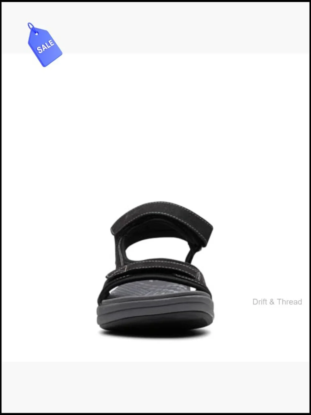 Platform Flat Sandals with Adjustable Buckle, EVA Footbed